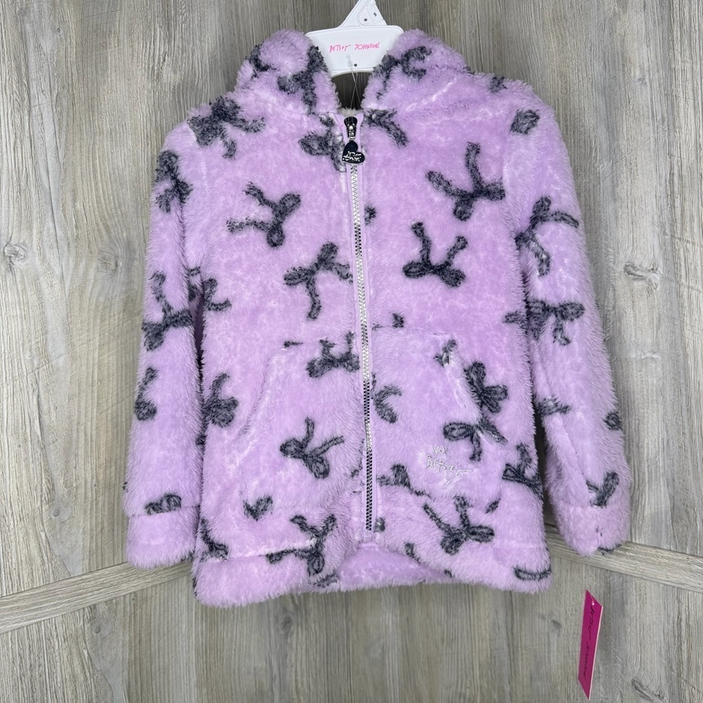 Betsey Johnson Girls Fuzzy Jacket